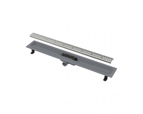 Водоотводящий желоб AlcaPlast с порогами для перфорированной решетки APZ10 650 мм (APZ10-650M)