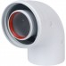 Отвод Baxi KHG (New) DN 60/100 коаксиальный 90 (трубопровод), без муфты KHG71410151- (KHG71410151-)
