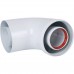 Отвод Baxi KHG (New) DN 60/100 коаксиальный 90 (трубопровод), без муфты KHG71410151- (KHG71410151-)