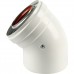 Коаксиальный отвод Baxi KHG (New) 45 (Luna/Eco/Nuvola) KHG71410161- (KHG71410161-)
