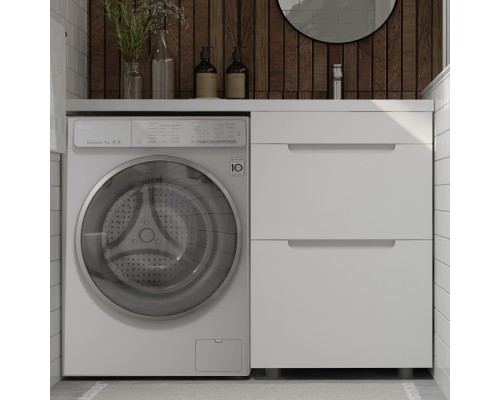 Тумба с раковиной Raval Forte 120 R, под стиральную машину, с кронштейном