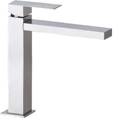 Смеситель для раковины Remer Qubika Design QD10L с донным клапаном сlick-сlack
