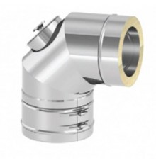Колено JEREMIAS 87°с лючком ревизии для газа и жидкого топлива D80мм DW67 80 (DW67 80)
