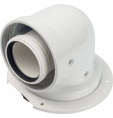Конденсационный адаптер STOUT 90° DN60/100 м/п PP-AL с фланцем (совместим. с Bosch) SCA-8610-240090 (SCA-8610-240090)