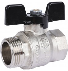 Кран шаровой STOUT SVB стандартнопроходной, ВР/НР, ручка бабочка 1 (SVB-0014-000025)