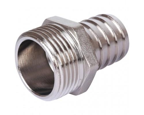 Штуцер STOUT НР никелированный 1 x25 (SFT-0067-000125) Штуцер STOUT НР никелированный 1 x25 (SFT-0067-000125)