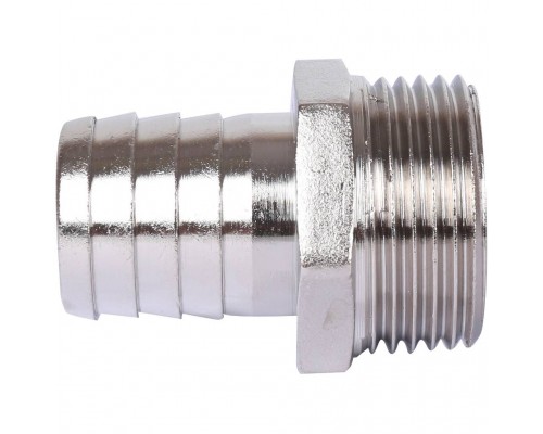 Штуцер STOUT НР никелированный 1 x25 (SFT-0067-000125) Штуцер STOUT НР никелированный 1 x25 (SFT-0067-000125)