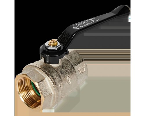 Кран шаровой BUGATTI Oregon (ручка-рычаг алюминий) внут-внут резьба 1 1/4 (03000181)