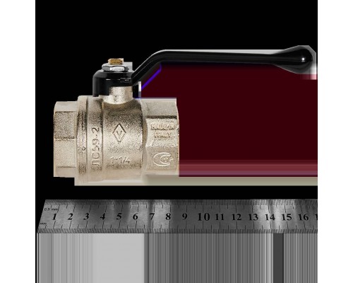 Кран шаровой BUGATTI Oregon (ручка-рычаг алюминий) внут-внут резьба 1 1/4 (03000181)