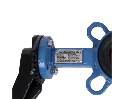 Затвор поворотно-дисковый Tecofi VPI4448 DN 40 PN 16 межфланцевый с ручкой из чугуна EPDM (VPI4448-02EP0040)