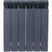 Радиатор биметаллический Global STYLE PLUS 500 6 секции боковое подключение (цвет cod.07 grigio scuro opaco mettalizzato 2748 (черный)) 155262 (155262)