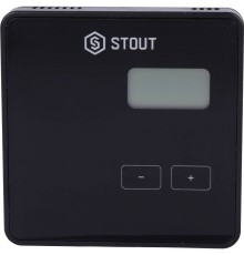 Проводной комнатный регулятор R-9b, черный STOUT STE-0101-009002 (STE-0101-009002)