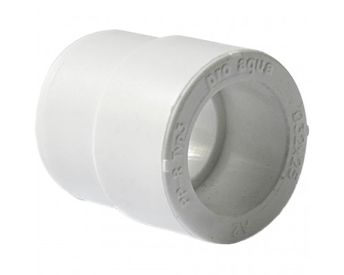 Муфта переходная Pro Aqua d= 63-20 PP-R Н-В Белая (PA12531) Муфта переходная Pro Aqua d= 63-20 PP-R Н-В Белая (PA12531)