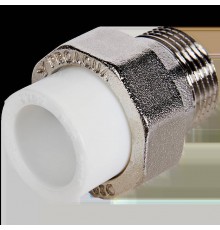 Муфта комбинированная Pro Aqua d=20-1 PP-R разъемная (американка) НР Белая (PA21011)