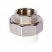 Муфта комбинированная Pro Aqua d=25-3/4 PP-R разъемная (американка) УСИЛЕННАЯ ВР Белая (PA20014S)
