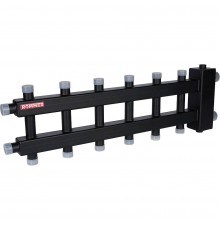 ROMMER RDG-0060-024037 ROMMER Коллектор (дублер компакт) с гидроразделителем на 3+3+1 контура  до 60 кВт (RDG-0060-024037)
