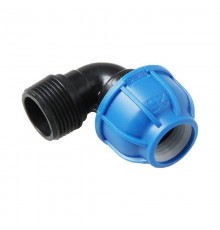 82090000000M300 Pro Aqua ПНД UNIO D 90x3 Отвод с наружной резьбой (82090000000M300)