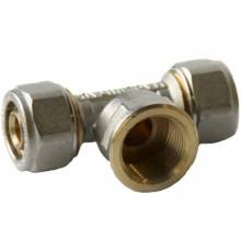 Тройник Pro Aqua D 16x1/2x16 с ВР (компресс.) (K03-16-F15-16)
