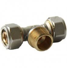 Тройник Pro Aqua D 16x1/2x16 с НР (компресс.) (K03-16-M15-16)