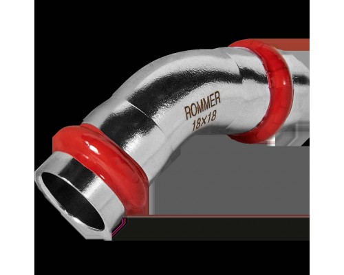Угольник ROMMER 45°-ВПр, 18, из нержавеющей стали прессовой (RSS-0005-000018)