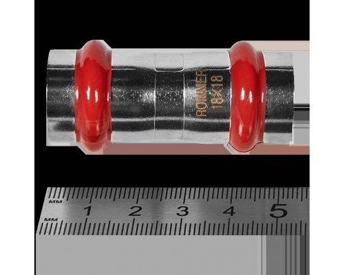 Муфта ROMMER равнопроходная, 18, из нержавеющей стали прессовой (RSS-0017-000018)