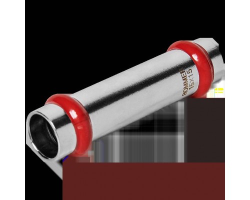Муфта ROMMER надвижная, 15, из нержавеющей стали прессовой (RSS-0019-000015)