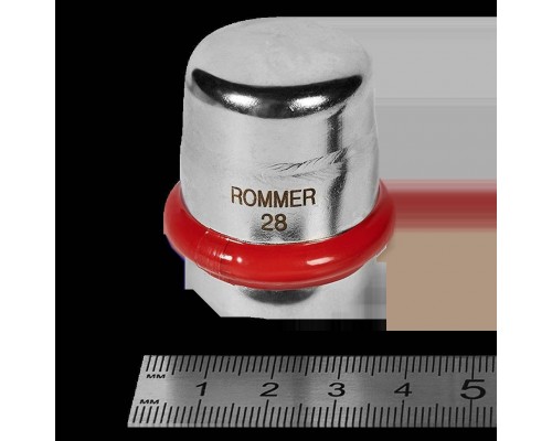 Заглушка ROMMER 28 из нержавеющей стали прессовой (RSS-0025-000028) Заглушка ROMMER 28 из нержавеющей стали прессовой (RSS-0025-000028)