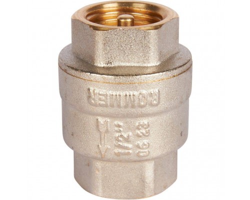 Клапан обратный пружинный муфтовый с металлическим седлом ROMMER RVC-0001-000015 1/2 (RVC-0001-000015)