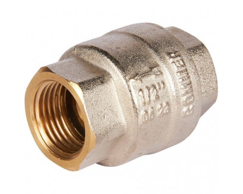 Клапан обратный пружинный муфтовый с металлическим седлом ROMMER RVC-0001-000015 1/2 (RVC-0001-000015)