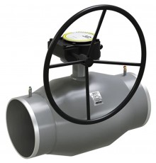 Кран шаровой LD Regula Ду 250 Ру25 п/привар с редуктором (КШ.Ц.П.Р.Regula.250/200.025.Н/П.02)