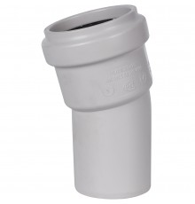 Отвод канализационный бесшумный STOUT D 58 х 15° SKB-0008-005815 (SKB-0008-005815)
