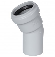 Отвод канализационный бесшумный STOUT D 58 х 30° SKB-0009-005830 (SKB-0009-005830)