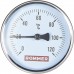Термометр биметаллический ROMMER 80 мм 120 градусов с погружной гильзой 50 мм 1/2 (RIM-0001-805015)