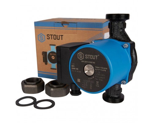 Насос циркуляционный STOUT 25/60-180 SPC-0010-2560180 (SPC-0010-2560180) Насос циркуляционный STOUT 25/60-180 SPC-0010-2560180 (SPC-0010-2560180)
