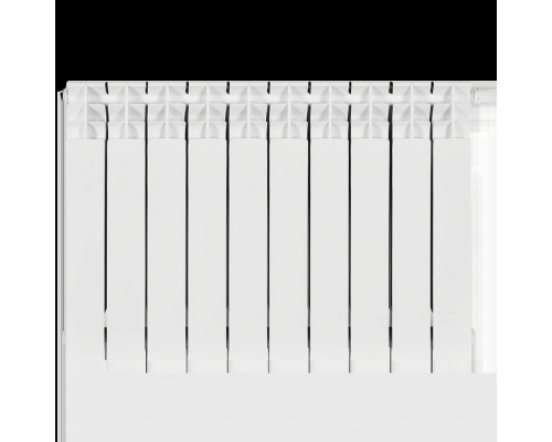 Радиатор биметаллический STOUT TITAN VENTIL 500 10 секций нижнее правое подключение SRB-3320-050010 (SRB-3320-050010)