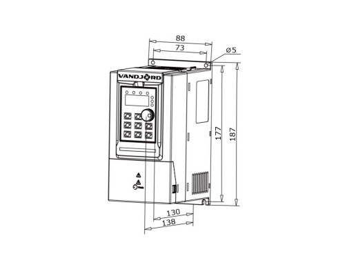 Преобразователь частоты Vandjord CUE10-2S1R5B-E-NP 52111002 (52111002) Преобразователь частоты Vandjord CUE10-2S1R5B-E-NP 52111002 (52111002)