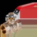 Кран шаровой ROMMER ВР/ВР, ручка рычаг 1/2 (RBV-0001-2110315)