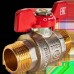 Кран шаровой ROMMER НР/НР, ручка бабочка 3/4 (RBV-0007-2410220)