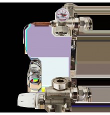 Насосно-смесительный узел ROMMER RDG-0120-009000 с термостатической головкой с выносным датчиком , без насоса (RDG-0120-009000)