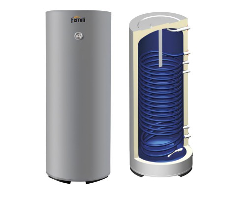 Бойлер косвенного нагрева Ferroli Ecounit N 300-1C (без возможности установки ТЭНа) (GRYZW60A)