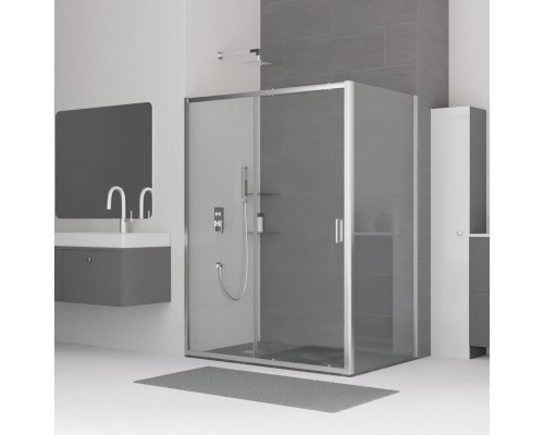 Душевой уголок RGW Classic CL-14+80 см (118,5x121,5)x80x185 профиль хром, стекло прозрачное