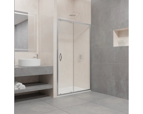 Душевая дверь в нишу RGW Passage PA-016 1300х1950 профиль хром, стекло прозрачное