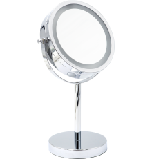 Косметическое зеркало Ridder Daisy О3111000 с подсветкой, двухстороннее, поворотное, хром