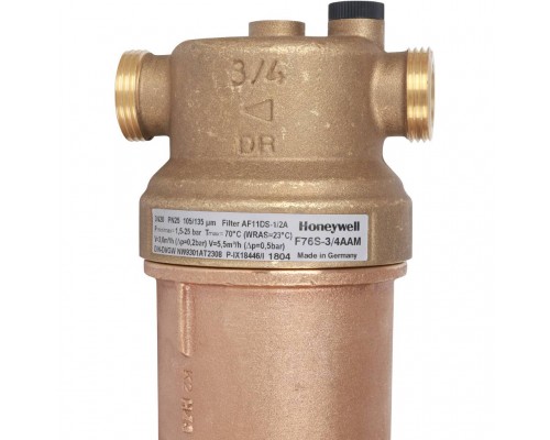 Фильтр Honeywell (Resideo Braukmann) F76S-3/4 AAM (ABM, ACM, ADM)на горячую воду, 3/4 (54304)