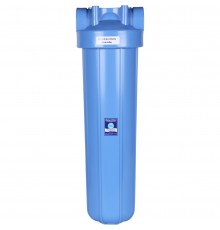 Корпус 20ВВ AquaFilter AQM вход 1  FH20B1-B-WB фильтр в сборе (колба, ключ, кронштейн, манометр) без картриджа (FH20B1-B-WB)