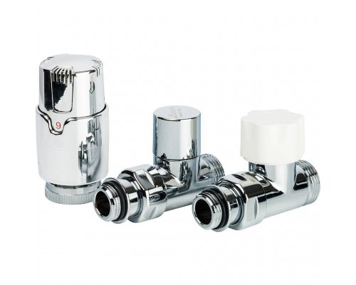 Термостатический комплект LUXOR 1/2 EK KT 258/A прямой (RD258/A+DD78/A+TA1200) (14902703LUX)