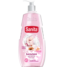 Средство для мытья посуды SANITA Pure миндаль и японская сакура, 450 мл