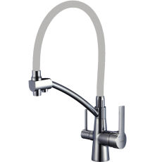 Смеситель для кухни Savol S-L1805L-04 с гибким изливом