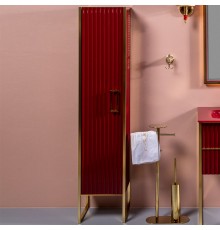 Шкаф-пенал Armadi Art Monaco L, бордо, золото