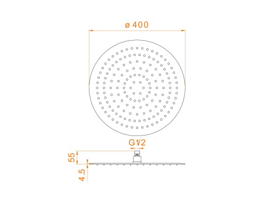 Верхний душ 3D круглый RGW SP-81B